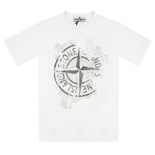 Stone Island Compass Logo T-Shirt White